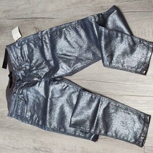 Joe's jeans sparkle pewter skinny pants sz 26